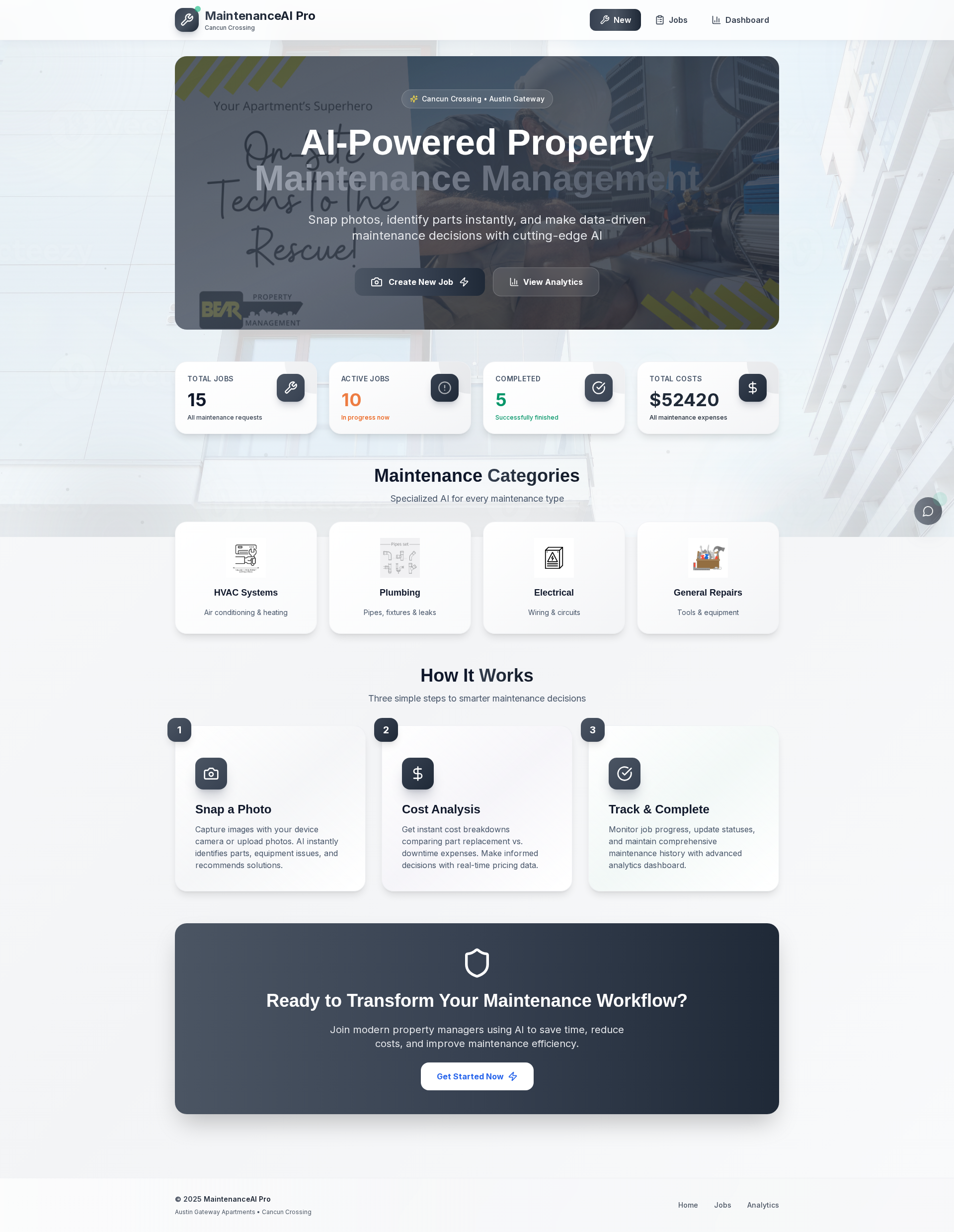 Property Maintenance Tracker